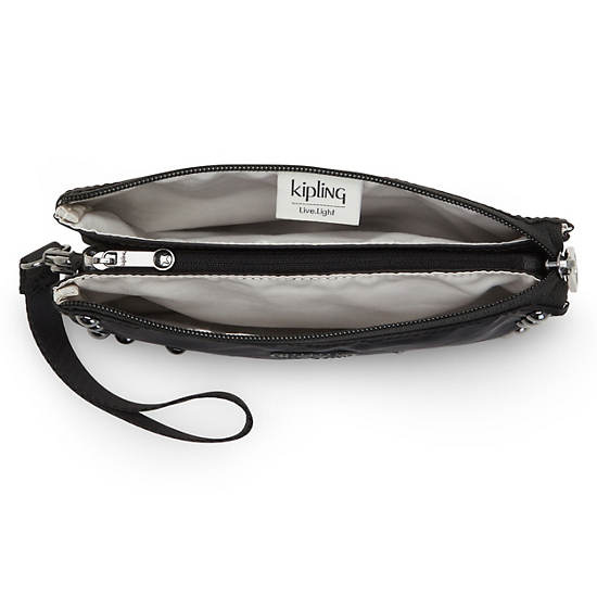 Kipling Creativity Extra Large Metallic Wristlet Taske Sort | DK 2064FD